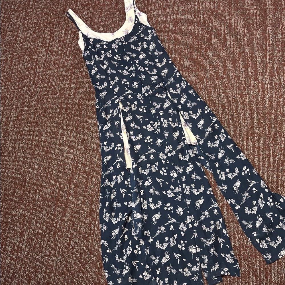 Cinq a sept Jocelyn layered floral slip maxi dress 100% silk women’s